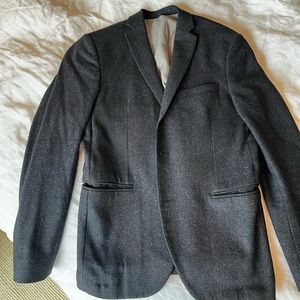 Zara Mens Wool Blazer in Navy Blue - 38R